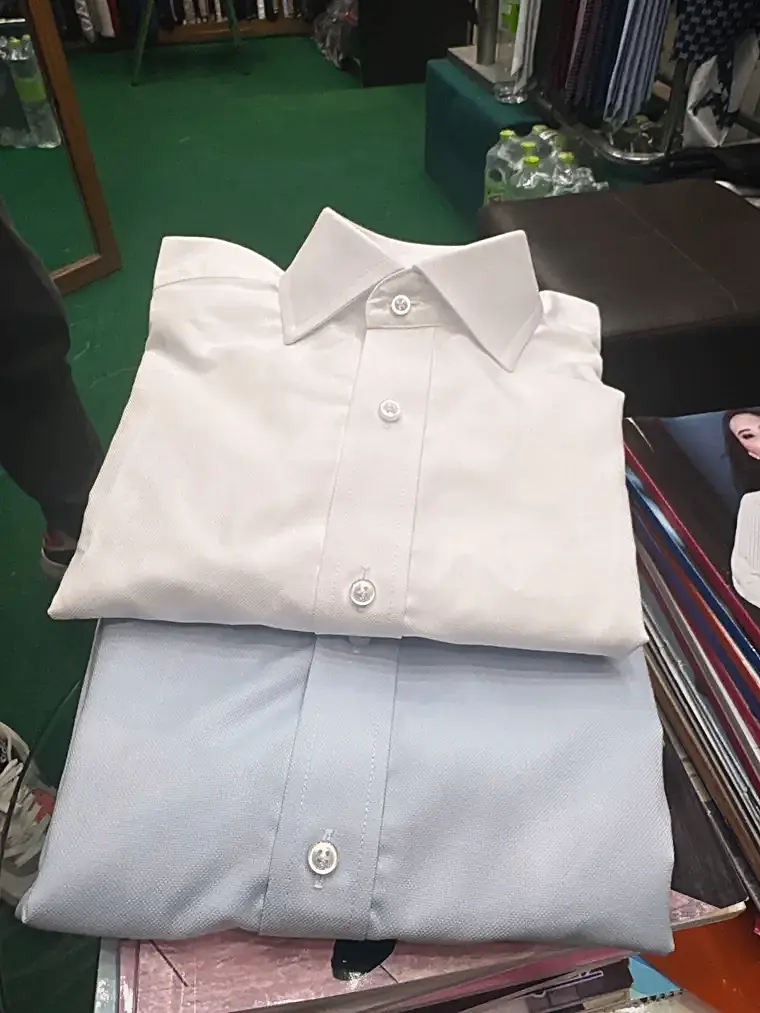 Custom-made shirt, folded